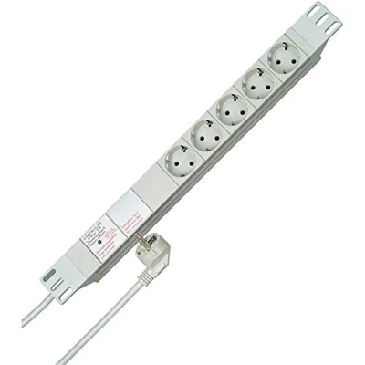 Abbildung von Kopp 930504014 PROFIversal 5 fach mit Schutzk. Std. Geräteschutzübersp.filter, 2 m Winkelstecker, 250 VAC, 16 Amp