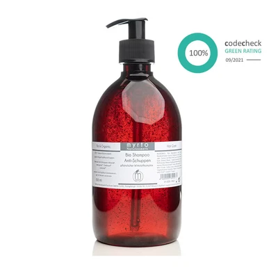 Abbildung von myrto Naturkosmetik Kopfhaut Pflegeshampoo Bio Wirkstoff Shampoo Anti Schuppen bei fettigen Schuppen, naturreine ätherische Öle, frei von Alkohol, emulgatorfrei