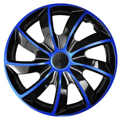 Abbildung von Radzierblende Quad schwarz/blau 13 Zoll 4er Set