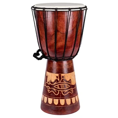 Abbildung von 40cm Große Djembe Trommel Bongo Drum Gecko Holz Anfänger Kinder