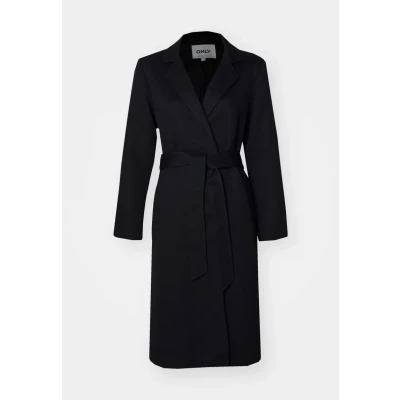 Abbildung von ONLY Onlnicole Light WRAP Klassischer Mantel, Damen, Größe: Medium, Black