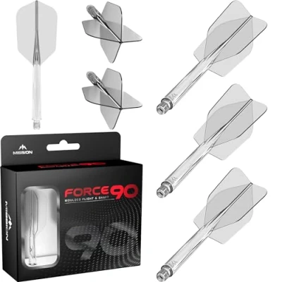 Abbildung von Mission Force 90 Slim Clear Dart Flights Medium