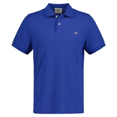 Abbildung von GANT Shield Poloshirt, Herren, Größe: Large, Blau rich blue