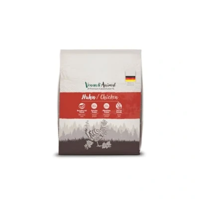 Abbildung von Venandi Animal Premium Katzenfutter Huhn, mit viel frischem Geflügel, Trockenfutter, getreidefrei 1er Pack (1 x 300g)