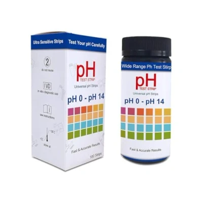 Abbildung von 100pcs pH Teststreifen Kit, Universelle Anwendung (pH 0 14), Empfindlicher Test für Speichel&amp;Urin
