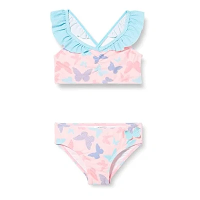 Abbildung von Playshoes Mädchen UV Schutz Bikini Badeanzug Schwimmanzug Badebekleidung, Schmetterlinge, 134/140