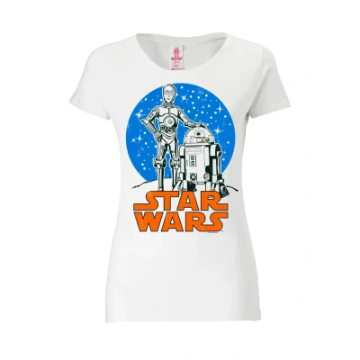 Abbildung von Logoshirt STAR WARS Droids Tshirt print, Damen, Größe: Medium, Altweiss