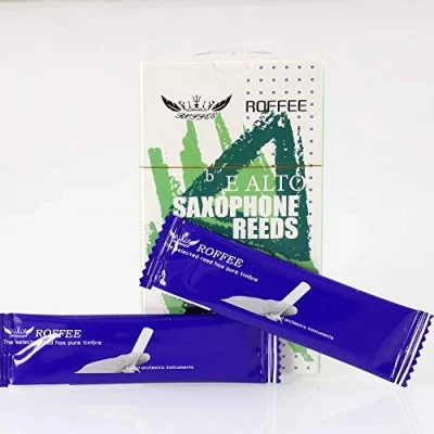 Abbildung von ROFFEE Altsax Saxophon Blätter,Sax Schilf,alto sax saxophone reeds strength 2.0,10 pcs/box,individual packing