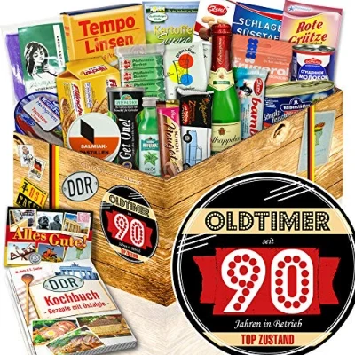 Abbildung von Oldtimer 90 / Papa Geschenke zum Geburtstag/DDR Spezialitäten Set