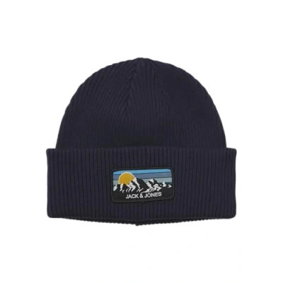 Abbildung von JACK&amp;JONES JUNIOR Jungen Jacpeak Beanie Jnr Strickmütze, Navy Blazer, L XL EU