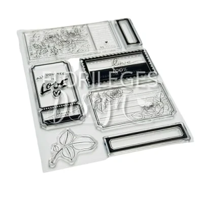 Abbildung von Florilèges Design FDCL124005 Transparenter Stempel, Kunststoff, durchsichtig, Format : A6