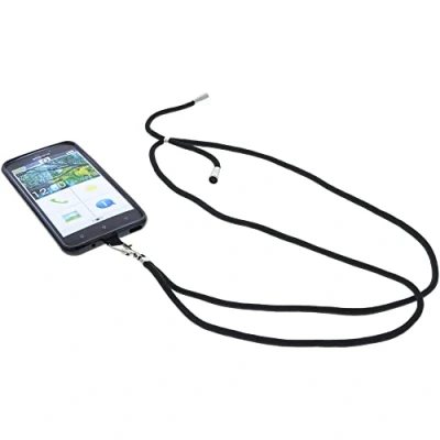 Abbildung von foto kontor Hülle kompatibel mit Emporia Smart 3 Umhängetasche TPU Schutzhülle Tasche Kette schwarz