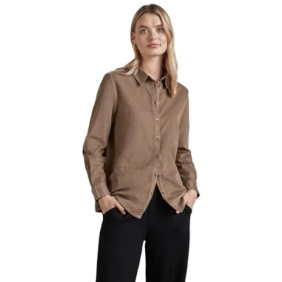 Abbildung von Street One Hemdbluse, Damen, Größe: 34, Braun