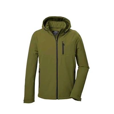 Abbildung von killtec Herren Softshelljacke/Outdoorjacke mit abzippbarer Kapuze KOW 92 MN SFTSHLL JCKT, moos, L, 41829 000