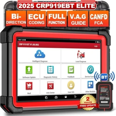 Abbildung von LAUNCH X431 CRP919E BT obd2 diagnosegerät für Alle Fahrzeuge,LAUNCH Auto mit OE Level System Diagnose,31+ Reset,kfz Tester Active Test,CANFD, ECU Kodierung,V.A.G geführte,FCA