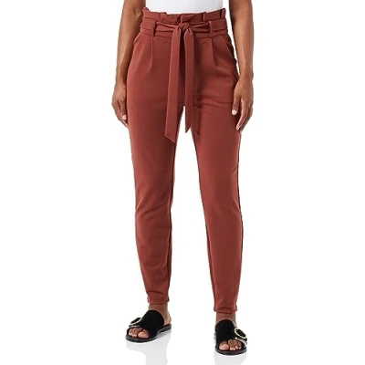 Abbildung von VERO MODA Damen VMLUCCAEVA HR Paperbag Pant GA NOOS Hose, Sable, L/30