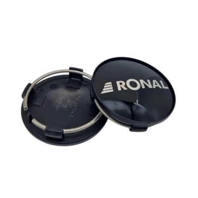 Abbildung von 1x Original RONAL 62,2mm Nabendeckel Nabenkappe Schwarz Hochglanz Center Cap Deckel Felgendeckel