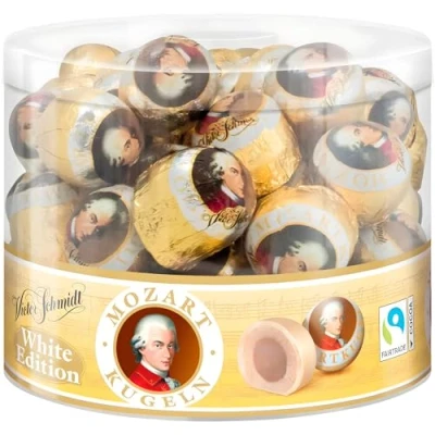 Abbildung von Austria Mozartkugeln, WHITE LIMITED EDITION, Box mit 726 Gramm