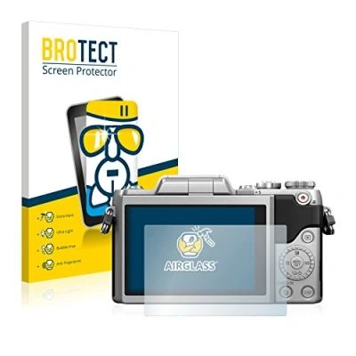 Abbildung von BROTECT Schutzglas für Panasonic Lumix DMC GF7 Schutzfolie Panzer Folie Glas [Extrem Kratzfest 9H, Anti Fingerprint, Ultra Transparent]