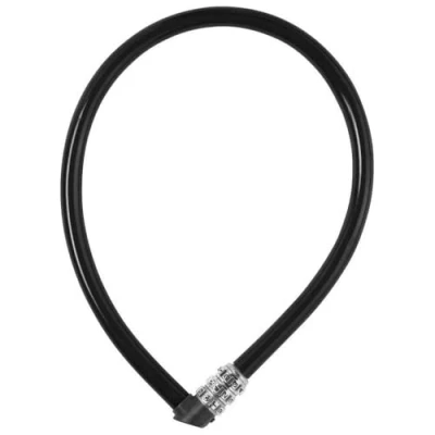 Abbildung von ABUS Kabelschloss 3406C Zahlenschloss 55 mm langes Stahlkabel mit Kunststoffummantelung Sicherheitslevel 1 Schwarz