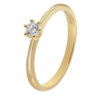 Abbildung von GLIZZ GL8658 Damenring mit Lab Grown Diamant 0,15 ct Gold 333 Brillantring