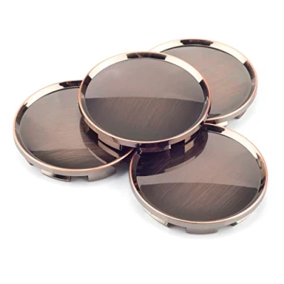 Abbildung von RhinoTuning 4 Stück Satz 63mm Nabendeckel OD ID 57mm Radkappen Radnabendeckel Nabenabdeckung Kompatibel mit Ram 1500/M595/SSR/GTF01 für 52005732 28821SA030（Rotes Kupfer）