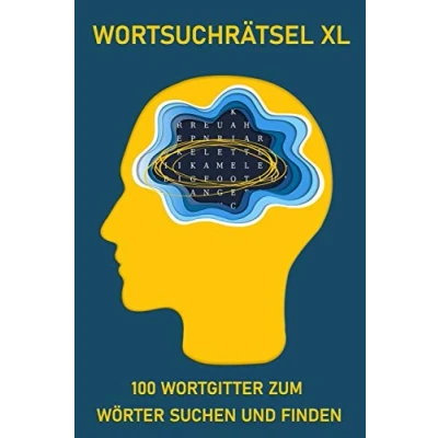 Abbildung von Wortsuchrätsel XL, 100 Wortgitter zum Wörter suchen und finden: Buchstabenpuzzles, spielerischer Denksport für Erwachsene, Kinder Senioren