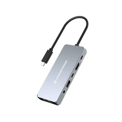 Abbildung von CONCEPTRONIC DONN22G 6 in 1 USB4 Dockingstation, 40 Gbit/s, 8K 60 Hz HDMI, 2,5 GbE, USB A 10 C 100 W PD, Audio