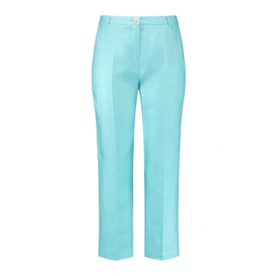 Abbildung von Gerry Weber VERKÜRZT Schlichte 7/8 MIT BÜGELFALTEN Stoffhose, Damen, Größe: 44, Aqua splash