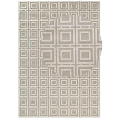Abbildung von ELLE DECORATION Teppich &quot;Howlite&quot;, rechteckig, 9 mm Höhe, Wohnzimmer, Schlafzimmer, Weich, Hoch Tief Effekt, Flur, Glanz