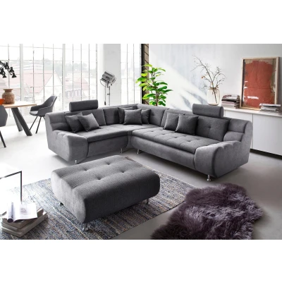 Abbildung von Trends by HG Polsterecke &quot;Loft L Form&quot;, mit Kopfstützen und Metallfuß, frei im Raum stellbar