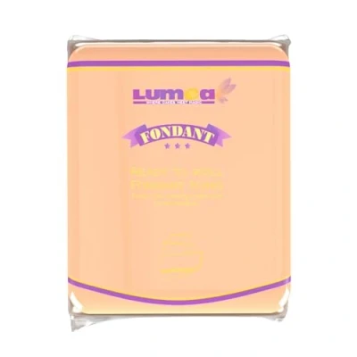 Abbildung von Dekozauber24 Premium Fondant, 500g, Rollfondant, in 17 Farben, weich und biegsam, essbar, Tortendeko Kuchen Deko (Pfirsich)