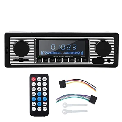 Abbildung von Lazmin112 Autoradio mit Bluetooth, Bluetooth Freisprecheinrichtung, Radio Stereo, MP3 Player, FM 1 USB/AUX/SD Karte, DIN, 12V