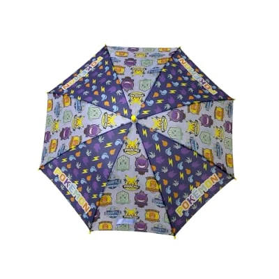 Abbildung von CyP Brands Pokémon Regenschirm, Kinderschirm, Ø 54 cm, Automatik, Mehrfarbig, Offizielles Produkt, mehrfarbig