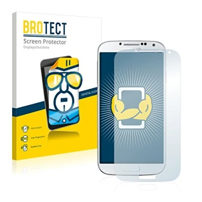 Abbildung von BROTECT (2 Stück Schutzfolie für Samsung Galaxy S4 Displayschutz Folie Ultra Klar