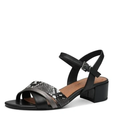 Abbildung von Marco Tozzi Schaftsandale, Damen, Größe: 39, Black comb Schuhe