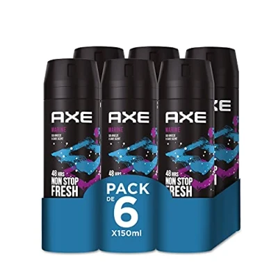 Abbildung von Axe Bodyspray Marine Deodorant für Herren, 150 ml, 6 Stück