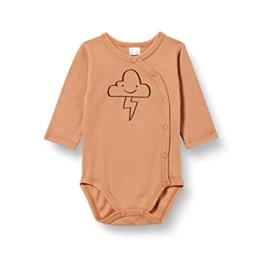 Abbildung von Pinokio Bodysuit Buttoned Long Sleeve Olivier, 100% Cotton, Indian tan with Cloud, Boys 56 74 (68)