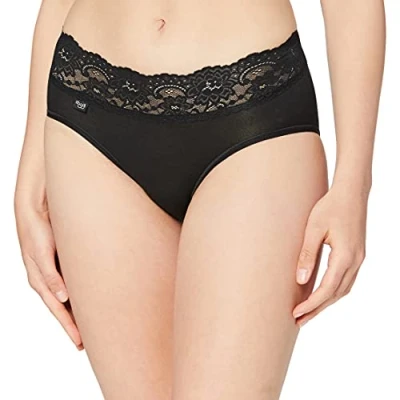 Abbildung von Sloggi Damen Romance Midi Slip, Schwarz, 42 EU