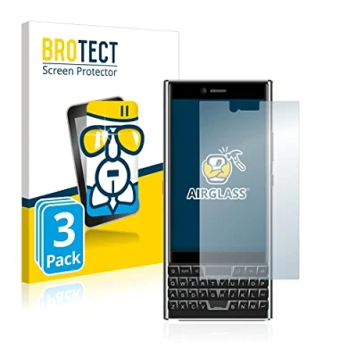 Abbildung von BROTECT Schutzglas für Unihertz Titan Slim (3 Stück) Schutzfolie Panzer Folie Glas [Extrem Kratzfest 9H, Anti Fingerprint, Ultra Transparent]