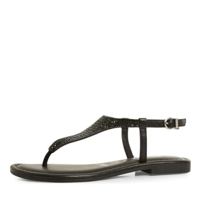 Abbildung von Tamaris Zehentrenner, Damen, Größe: 40, Black glam Schuhe