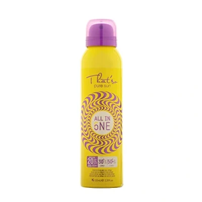 Abbildung von Sonnenschutzspray, That&#039;so All in One baubares Trockenöl, LSF 20, 30 und 50, wasserfest, 100 ml