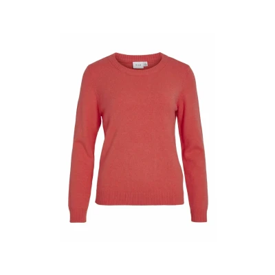 Abbildung von VILA Viril Oneck NOOS Strickpullover, Damen, Größe: Small, Dubarry