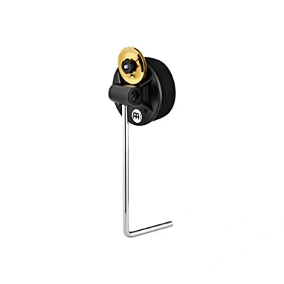 Abbildung von Meinl Percussion Jingle Contact Beater L förmiger Schaumgummi Schlägel mit Jingles Für Fußpedale / Messing, Schwarz Gold (BBB1)