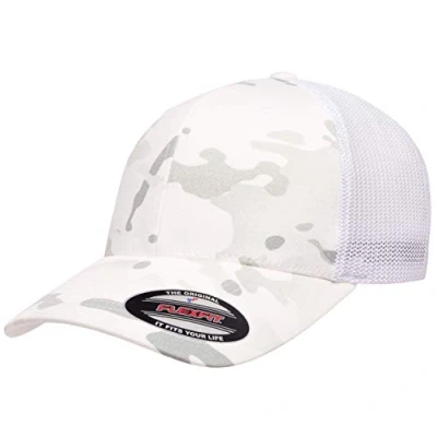 Abbildung von Flexfit Unisex Trucker Cap Verschluss, Multicam Alpin/Weiß, Einheitsgröße