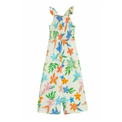 Abbildung von Desigual Floral Print Jumpsuit für Kinder, Größe: 146/152, White