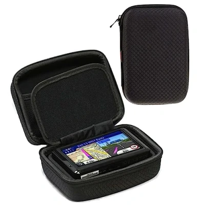 Abbildung von Navitech Schwarz Hartschalentasche Kompatibel Mit Dem Garmin DriveSmart 55 MT S 5.5&quot; Sat NAV