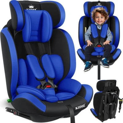 Abbildung von KIDIZ® Autokindersitz Kinderautositz mit Isofix Gruppe 1+2+3 9 36 kg 5 Punkt Sicherheitsgurt, Autositz, Kindersitz, Einstellbare Kopfstütze Mitwachsende Sitzerhöhung 1 12 Jahre, Stabil und Sicher