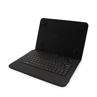 Abbildung von Hülle inkl. Deutscher QWERTZ Tastatur für Samsung Galaxy Tab S2 (9.7 Zoll) und Panzerfolie aus Glas in SCHWARZ [passend Modell SM T810, T813, T815, T819]