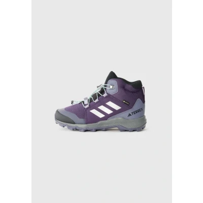 Abbildung von Adidas Terrex GTX Unisex Hikingschuh Aurora plum/silvercoloured/semi flash aqua für Kinder, Größe: 28, plum/silver coloured/semi